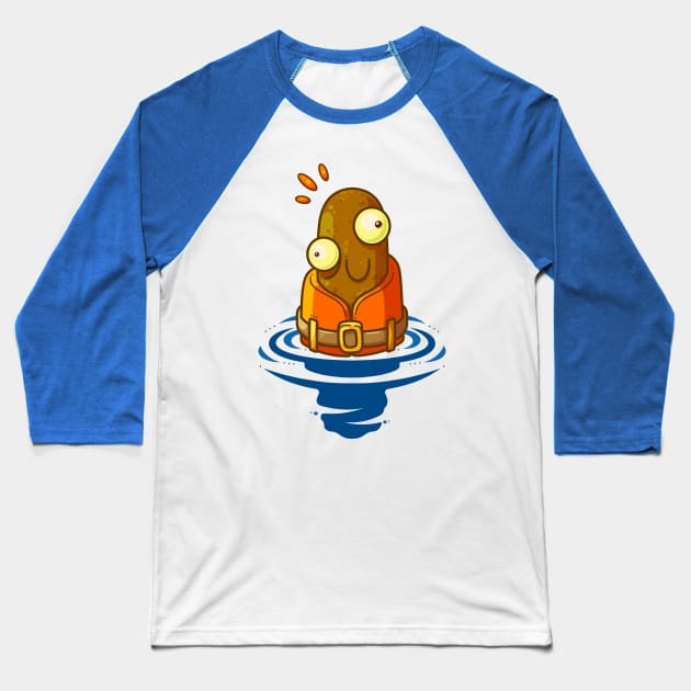 Floater Baseball T-Shirt by ArtisticDyslexia